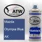 Preview: Mazda, Olympia Blue, AK: 400ml Sprühdose, von ATW Autoteile West.